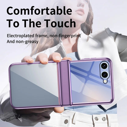 Transparent Electroplated Hinge Case
